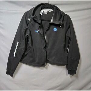Puma Bmw Motorsport Women's Zip Up Hoodie Black Size XL 599543 01 MSport *Flaw*